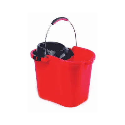 Cubeta con Exprimidor Asa Metálica 16 L